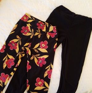 ❤️SOLD❤️Lularoe Tween Black Legging Set NWOT